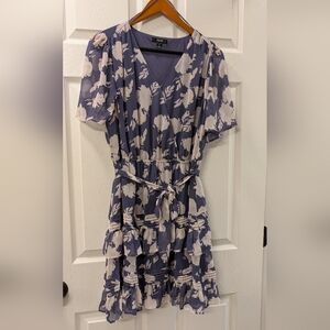 Simply Vera Vera Wang Purple Floral Mini Dress